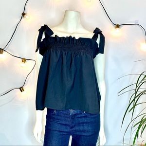 Vici | Tie Strap Smocked Tank